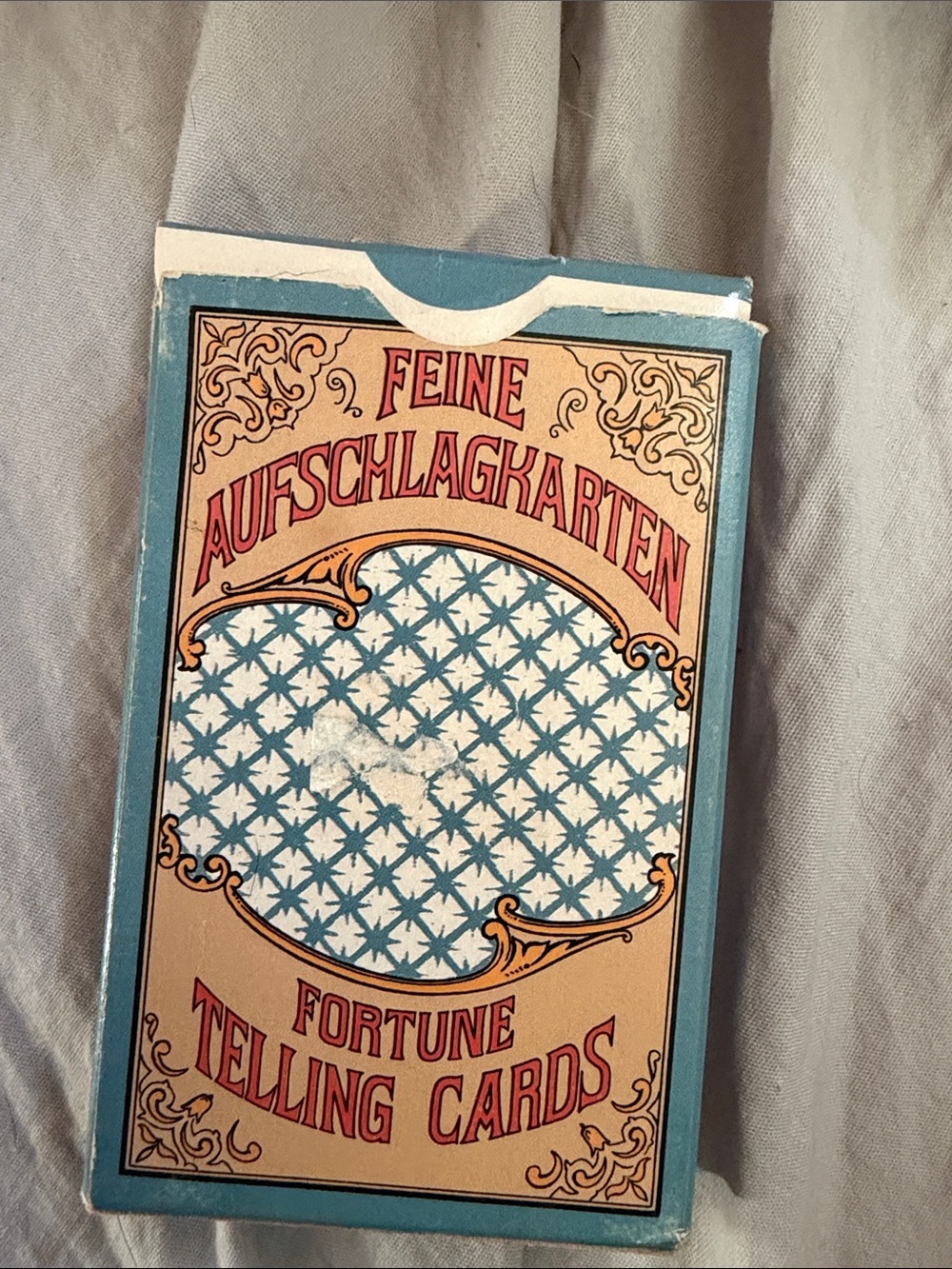 Fortune Telling Cards - Blue Vintage Style Deck